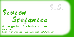 vivien stefanics business card